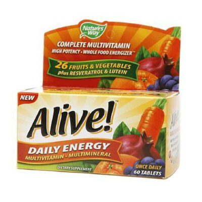 Multivitamínico Alive! Daily Energy (60 tabs.) marca Nature´s Way