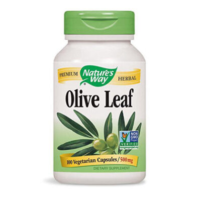 Olive Leaf 100 Vegetarian Capsules (Hoja de Olivo) marca Nature´s Way