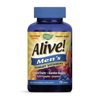 Multivitamínico Alive! Men´s Gummies (75 gummies) marca Nature´s Way