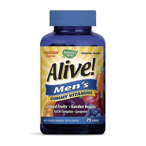 Multivitamínico Alive! Men´s Gummies (75 gummies) marca Nature´s Way