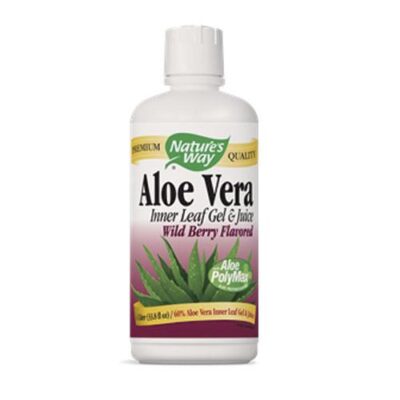 Gel y Jugo de la hoja de Aloe Vera sabor Wild Berry (1 lt.) marca Nature's Way