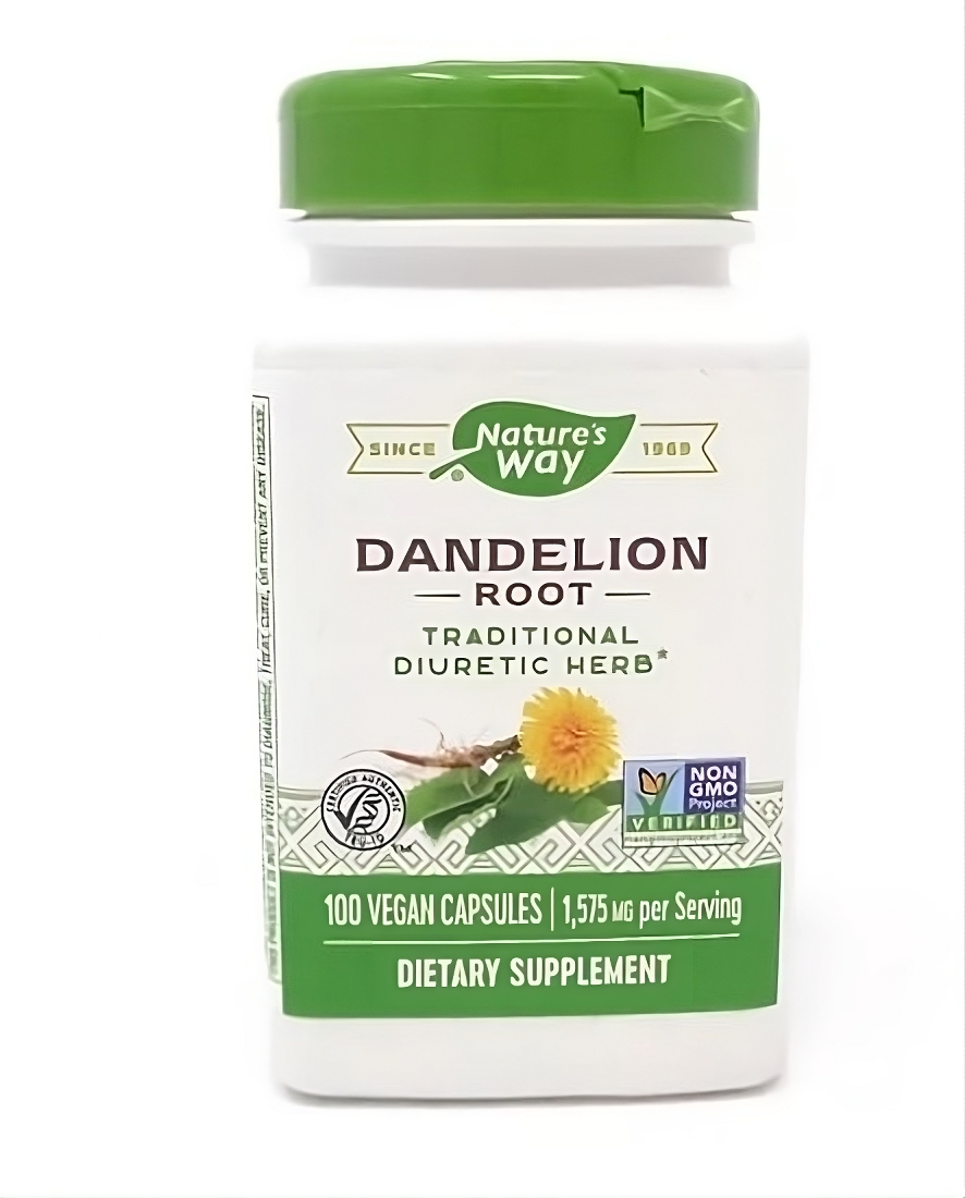 Raíz de Diente de León 100 capsulas vegetales marca Nature's Way