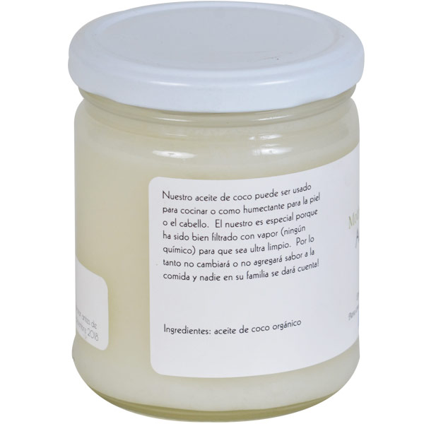 Aceite de Coco Orgánico 210 grs - Mother Nature Foods - Imagen 2