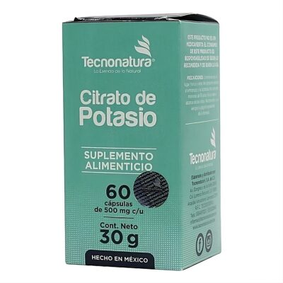 Citrato de POTASIO  500mg  -  60 Capsulas