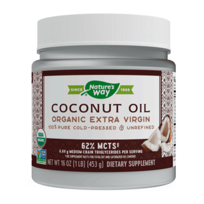 Aceite de Coco Premium 16 oz Extra Virgen Orgánico marca Nature´s Way