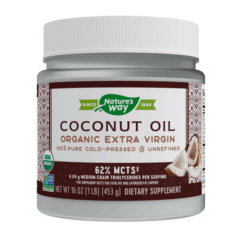 Aceite de Coco Premium 16 oz Extra Virgen Orgánico marca Nature´s Way