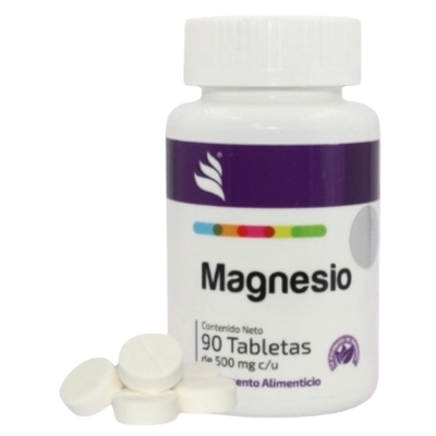 GLUCONATO DE MAGNESIO - 90 tabletas de 500 mg