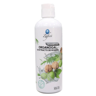 SHAMPOO ORGANOGAL Y EXTRACTO DE ROMERO – 500 ML