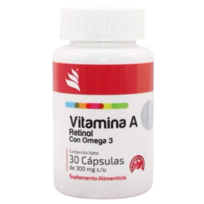 VITAMINA A - 30 cápsulas de 100 mg